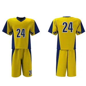 New Lacrosse Uniform Custom Design Team Wholesale Customized Breathable Lacrosse Reversible Jersey and Shorts Lacrosse Uniform