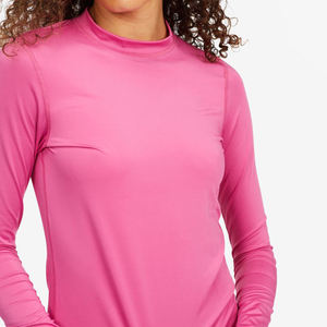 Custom Logo High Quality Wholesale Plain <b>Swimming</b> Wear <b>Shirts</b> Printed Long Sleeve Women Rash Guard - Product Image 4