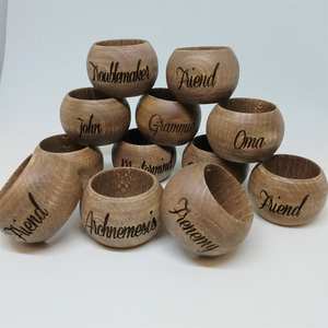 แหวนผ้าเช็ดปากไม้ทำมือ ดีไซน์ใหม่ทันสมัย นี่คือสินค้าขายดี - Product Image 2