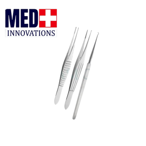 ชุดเครื่องมือผ่าตัดแทรกซิมเมอร์สทอมีสแตนเลสสตีล Med Innovations 41 ชิ้น ชุดเครื่องมือพื้นฐานสำหรับการผ่าตัดฉุกเฉิน คริกอไทโรโตมี เครื่องมือสำคัญสำหรับหู คอ จมูก และศัลยกรรมทั่วไป - Product Image 4