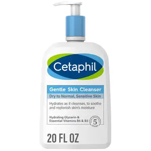 ขายส่งน้ํายาล้างหน้า Cetaphil น้ํายาทําความสะอาดผิวอ่อนโยนให้ความชุ่มชื้นสําหรับผิวบอบบางแห้งถึงปกติ ใหม่ 20 ออนซ์ ไร้กลิ่นหอม
