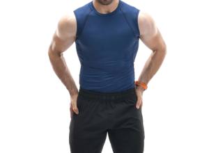 Haute qualité imprimé hommes Gym t-shirt séchage rapide vierge Compression chemise Muscle musculation formation sans manches Compression chemise - Product Image 3