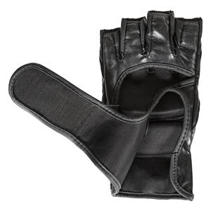 Custom Logo Leather MMA Boxing Gloves Breathable Durable Non-Slip Adjustable Strap Lightweight Fingerless Training Gloves - Product Image 2