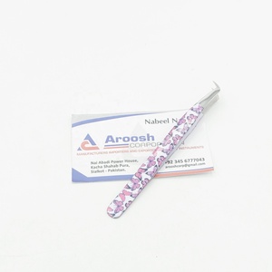 แหนบต่อขนตาปลอมทำจากสแตนเลส90องศาแบบคงทนปลายแหลม - Product Image 3