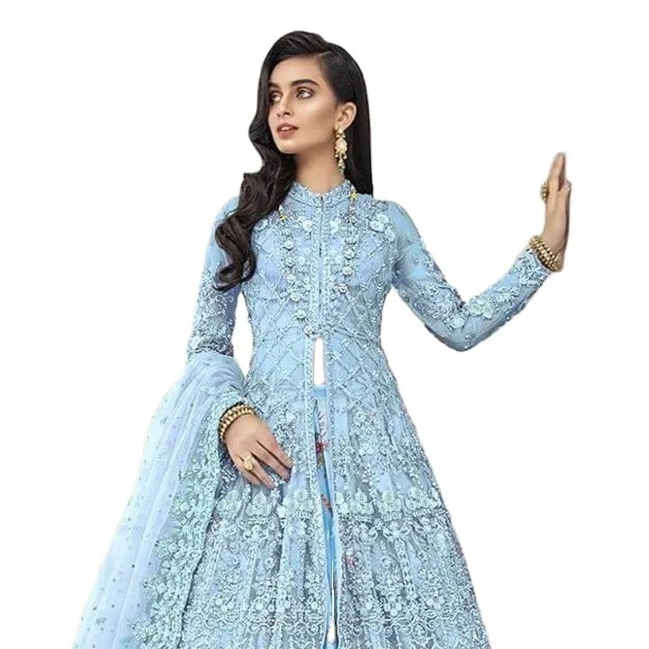 Organza Pakistani Suits Fepic Rosemeen Embroidered Women Adults India & Pakistan Indian Dress Salwar Kameez Net Support 200 631
