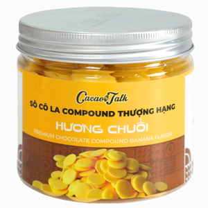 Chocolat composé de haute qualité en gros directement du fabricant, OEM/ODM HALAL, boutons de chocolat à la banane, ingrédient cacao, boulangerie - Product Image 1