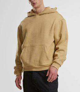 Venta al por mayor de Sudadera con capucha de gran tamaño para hombres logotipo personalizado peso pesado Streetwear algodón pulóver sudadera proveedor de fábrica - Product Image 5