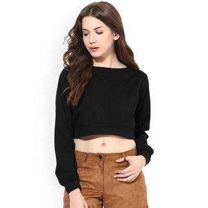 เสื้อครอปถักสำหรับผู้หญิงเสื้อครอปผ้าฝ้าย100% คอสูงแขนสั้นลำลองแบบเรียบง่าย - Product Image 1