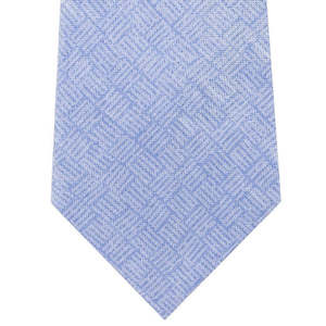 Cravatta Classica da Uomo Michael Kors con Logo a Blocchi Tonal Blu, Taglia Regolare, Realizzata in Twill di Seta di Alta Qualità - Product Image 3