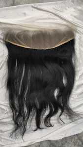 100% vierge Remy cheveux bruts humains non transformés cuticule alignée indien pour fermeture frontale en dentelle avec fermetures en dentelle et faisceaux - Product Image 3