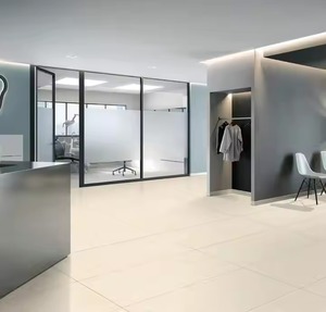 กระเบื้องลายหินอ่อนเคลือบพอร์ซเลนขนาด600x1200มม. แผ่นพื้นผิวแกะสลักพื้นและผนังสำหรับห้องนั่งเล่นสีเบจไม่ลื่น - Product Image 6