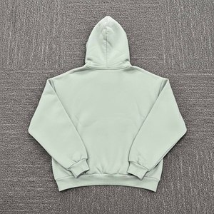 2025 sudaderas con capucha básicas informales de Color sólido para hombre, forro polar transpirable de poliéster/algodón, talla grande, logotipo personalizado para exteriores - Product Image 2