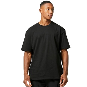 T-shirt en coton tricoté 100% coupe classique OEM pour homme, écologique, séchage rapide, manches courtes, streetwear graphique, t-shirts personnalisés pour homme - Product Image 1