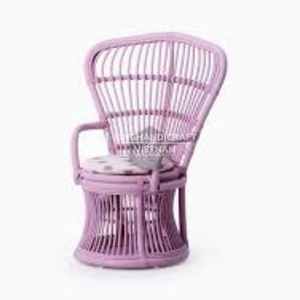 เก้าอี้พับได้ลายนกยูงหวายสำหรับเด็กเก้าอี้ทรงสูงสำหรับใช้ในบ้านและงานปาร์ตี้ขายดีในสหรัฐอเมริกา - Product Image 4