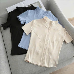 Camiseta Deportiva Ajustada para Mujer, para Gimnasio, Yoga, Pickleball, Elástica en 4 Direcciones, Fresca - Product Image 2