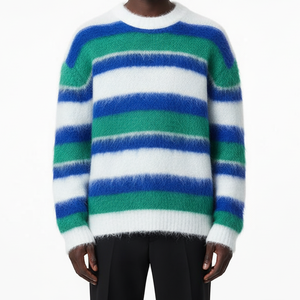 Pull en maille à col rond pour homme, en coton 100 %, surdimensionné, ample, à manches longues, vente chaude, personnalisé, de qualité supérieure, 2026 - Product Image 5