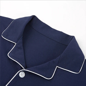 Vêtements de nuit en soie satinée pour hommes, ensembles de vêtements de détente, vêtements de nuit légers et confortables, robe de nuit en deux pièces pour hommes - Product Image 5