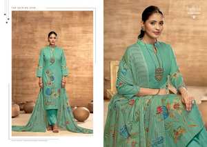 Collection de matériel de robe imprimée brodée en coton pur pour la fête Vêtements indiens et pakistanais au prix de gros - Product Image 3