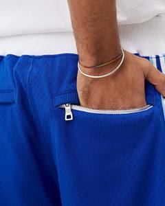 Directo de fábrica Angel Basketball Shorts Hombres OMMiZ 220 GSM Rice Mesh Cintura elástica Sólido High Street Style Secado rápido Transpirable - Product Image 6