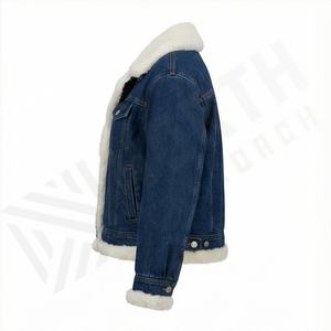 Nouvelle veste en jean tendance pour homme, manches longues, poches avant, couleur personnalisée OEM, manteau de mode, hiver, haute qualité - Product Image 3