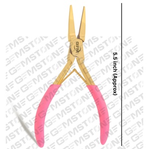 GEMSTONE ENTERPRISES Alicates de 5.5 Pulgadas para Extensiones de Cabello con Micro Anillas Doradas y Rosas, Herramienta Duradera para Cerrar Cuentas sin Costuras, Kit de Acero Inoxidable - Product Image 1