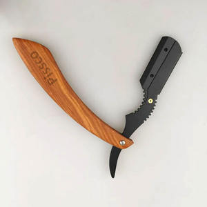 Navaja de afeitar de barbero de hoja recta, soporte para navaja de afeitar, plegable, de acero inoxidable, para afeitar el cabello - Product Image 3