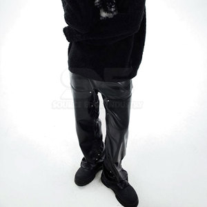 High Quality <b>Men</b> Genuine <b>Leather</b> Casual <b>Pants</b> Slim Fit Straight Pattern Quick Dry Breathable Custom Design Wholesale - Product Image 5