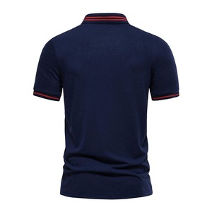 Tendance : Chemise pour homme 100% coton, logo brodé personnalisé, design de poche, séchage rapide, manches courtes, couleur unie, business, golf - Product Image 2