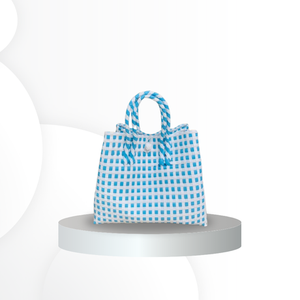 Nueva moda tejida precios al por mayor reciclar bolso para mujeres material plástico reciclado ecológico en tejido de Indonesia - Product Image 3