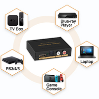 SYONG-Extracteur audio HDMI vers HDMI, sortie en boucle, convertisseur optique SPDIF et RCA, décodeur séparateur audio HD, extracteur HDMI 5.1 DTS