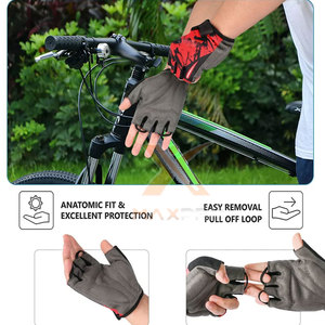 Gants de cyclisme unisexes personnalisés à impression sur mesure, demi-doigts, antidérapants, légers, de haute qualité, best-sellers, prix raisonnable - Product Image 6