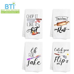 Toallas de Cocina de Algodón 100% Antimicrobianas, Lisas para Sublimación, al por Mayor - Product Image 2