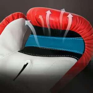 Guantes de Entrenamiento de Piel Sintética de Alta Calidad Profesional, Cómodos, Nuevo Diseño, Logotipo Personalizado, Venta Directa de Fábrica de Boxeo MMA - Product Image 4