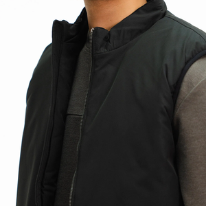 Chaleco acolchado de concha blanda sin mangas para hombre, 100% poliéster, ecológico, transpirable, impermeable, a prueba de viento, encaje Hip Hop regular de otoño - Product Image 2