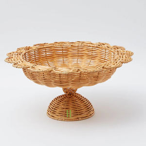 Elegantes Bandejas de Almacenamiento de Bambú Natural y Ratán al por Mayor, Nuevo Diseño de Florero de Ratán 2026 OEM de Vietnam para Decoración de Mesa - Product Image 1