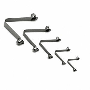 Clip a Molla a V con Doppia Testa e Tappo in Gomma, Nichelato, Vendita all'Ingrosso, Clip per Tubi Hardware da Fabbrica - Product Image 2