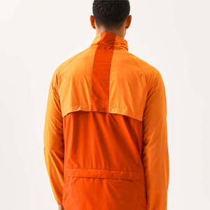 Chaqueta cortavientos de moda para hombre, color personalizado con adornos elásticos, chaqueta cortavientos de nailon 100% - Product Image 4