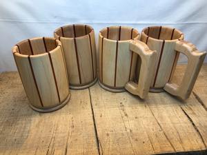 Taza de café de madera de teca hecha a mano de alta calidad, capacidad de 1l para té, agua, utensilios de cocina, venta al por mayor de proveedor indio - Product Image 3