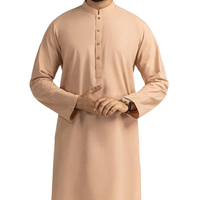 Faible MOQ, Approvisionnement Direct Usine, Costume Homme en Coton de Bonne Qualité, Shalwar Kameez, Tenue Pakistanaise, Ensemble 2 Pièces Grande Taille pour Hommes