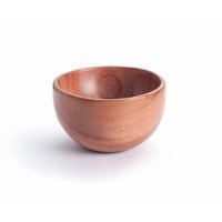 Bol en bois de qualité supérieure pour les repas, servant le stockage des aliments et la décoration de la maison avec un design en bois d'acacia artisanal rustique