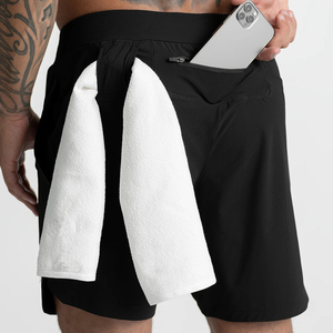 Shorts de jogging d'été personnalisés pour hommes, entraînement physique, shorts athlétiques 2 en 1 avec poche zippée pour shorts de sport pour hommes, vêtements de sport pour MIDEN Int. - Product Image 5