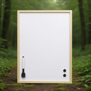 Pizarra Magnética Magnetoplan de 80 x 60 cm (Ancho x Alto), Pizarra Magnética de Doble Cara, Incluye 2 Marcadores, Superficie No Escribible - Product Image 3