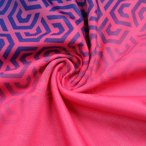 Maillot de football pour homme, bleu rose dégradé, manches courtes, col rond, polyester respirant, toutes saisons, imprimé géométrique - Product Image 6