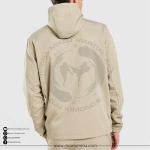 เสื้อแจ็คเก็ตกันลมแบบมีโลโก้สั่งทำพิเศษ ระดับพรีเมียม สำหรับทุกเพศ ระบายอากาศได้ดี คุณภาพสูง เหมาะสำหรับออกกำลังกาย ฝึกซ้อม กันน้ำ ลายพรางแบบต่อผ้า - Product Image 6