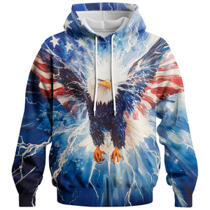 Sweat à capuche tie-dye pour homme, respirant, coupe-vent, personnalisé, 100% coton, 300 GSM, pour l'hiver, la remise en forme et la salle de sport - Product Image 5