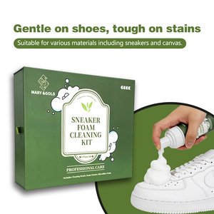 Kit de nettoyage tout-en-un pour <span class=keywords><strong>chaussures</strong></span> et chapeaux, spray mousse puissant avec brosse à poils doux pour baskets et couvre-chefs, lot de 2 - Product Image 6