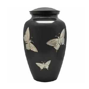 Urna de Metal clásica de estilo europeo, textura en relieve moderna, acabado de cobre brillante para funerales - Product Image 5