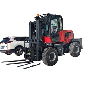 <strong>Forklift</strong> &amp; Attachment 3 <strong>Ton</strong> Diesel Heavy Duty New 4WD Single Stage Mast Pneumatic Tires <strong>for</strong> <strong>Sale</strong> Near Me - Product Image 2