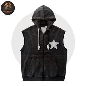 Bulk Wholesale <b>Men</b> <b>Hoodie</b> Custom Logo Pullover & Zip Up Sweatshirt Casual Winter Wear Embroidery Patch Removable Sleeve <b>Hoodie</b> - Product Image 3