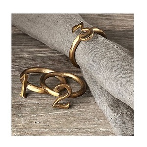 <b>Copper</b> Polished Numerical Napkin Ring Holder Wholesale Tissue Ring Holder for Wholesale Handcraft Napkin Ring Dinner <b>Table</b> Decor - Product Image 1